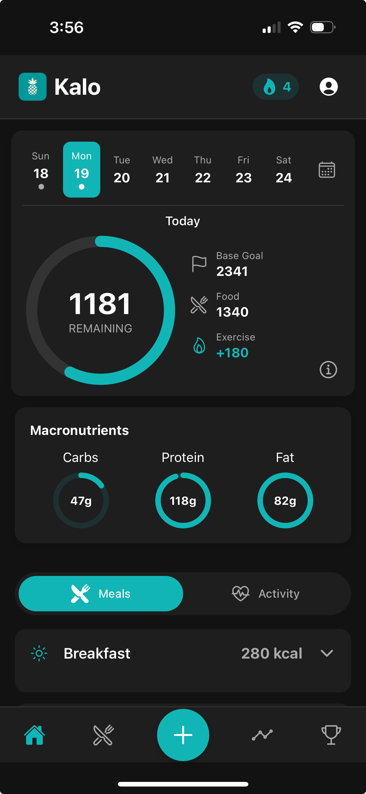 Kalo App Dashboard